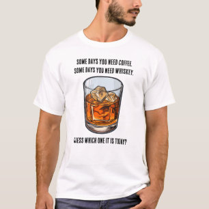 Grappige Whiskey Tumbler - Koffie of Whiskey? T-shirt
