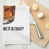 Grappige Whiskey Tumbler - Koffie of Whiskey? Theedoek (Quarter Fold)