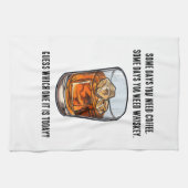 Grappige Whiskey Tumbler - Koffie of Whiskey? Theedoek (Horizontaal)