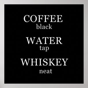 Grappige whisky citaten humor whiskey gezegdes poster