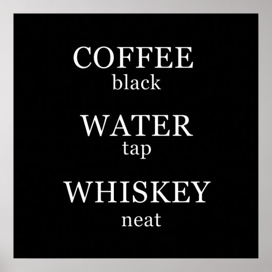 Grappige whisky citaten humor whiskey gezegdes poster (Voorkant)