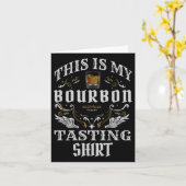 Grappige whisky Dit is mijn Bourbon proeverij Kaart (Gele Bloem)
