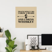 grappige whisky drinker citaat poster (Thuiskantoor)