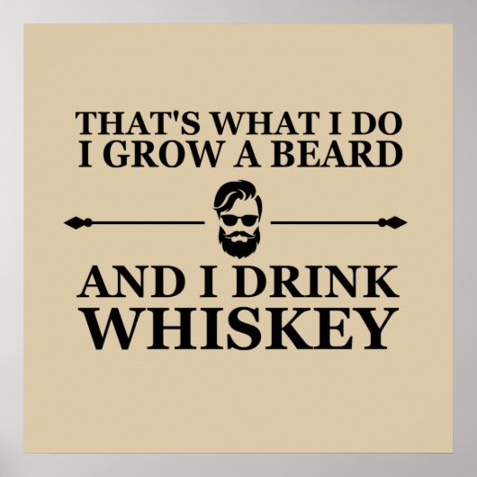 grappige whisky drinker citaat poster (Voorkant)