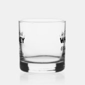 Grappige whisky woord kunst glas (Links)