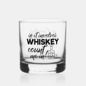 Grappige whisky woord kunst whisky glas (Voorkant)