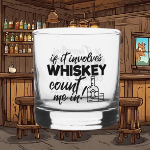 Grappige whisky woord kunst whisky glas