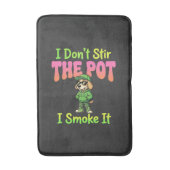 Grappige Wiet Roken Hond Stoner Badmat (Voorkant Verticaal)