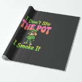 Grappige Wiet Roken Hond Stoner Cadeaupapier (Uitgerold)