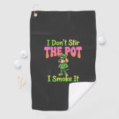 Grappige Wiet Roken Hond Stoner Golfhanddoek (Insitu)