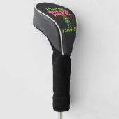 Grappige Wiet Roken Hond Stoner Golfheadcover (Schuin)