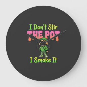 Grappige Wiet Roken Hond Stoner Grote Klok