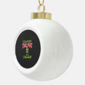 Grappige Wiet Roken Hond Stoner Keramische Bal Ornament (Rechts)