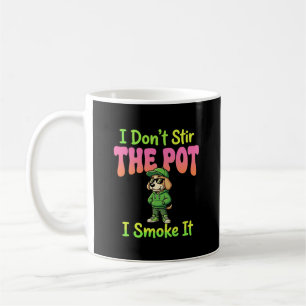 Grappige Wiet Roken Hond Stoner Koffiemok
