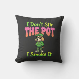 Grappige Wiet Roken Hond Stoner Kussen
