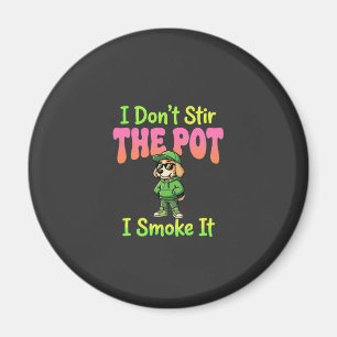 Grappige Wiet Roken Hond Stoner Magneet