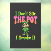 Grappige Wiet Roken Hond Stoner Raamsticker (Vel 3)