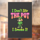 Grappige Wiet Roken Hond Stoner Raamsticker (Vel 2)