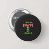 Grappige Wiet Roken Hond Stoner Ronde Button 5,7 Cm (Voorkant /achterkant)
