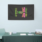 Grappige Wiet Roken Hond Stoner Spandoek (Beurs)