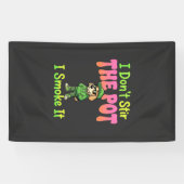 Grappige Wiet Roken Hond Stoner Spandoek (Horizontaal)