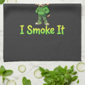 Grappige Wiet Roken Hond Stoner Theedoek (Gevouwen)