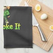 Grappige Wiet Roken Hond Stoner Theedoek (Quarter Fold)