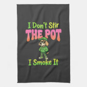 Grappige Wiet Roken Hond Stoner Theedoek (Verticaal)