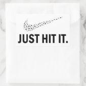 Grappige wiet, wietliefhebbers Sticker, gewoon sla Rechthoekige Sticker (Tas)