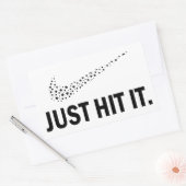 Grappige wiet, wietliefhebbers Sticker, gewoon sla Rechthoekige Sticker (Envelop)