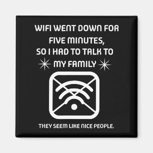 Grappige Wifi Uitgevallen Citaat Computer Nerd Cad Magneet