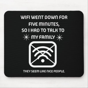 Grappige Wifi Uitgevallen Citaat Computer Nerd Cad Muismat