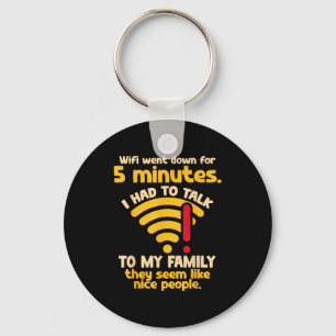 Grappige Wifi Uitgevallen Citaat Computer Nerd Voo Sleutelhanger