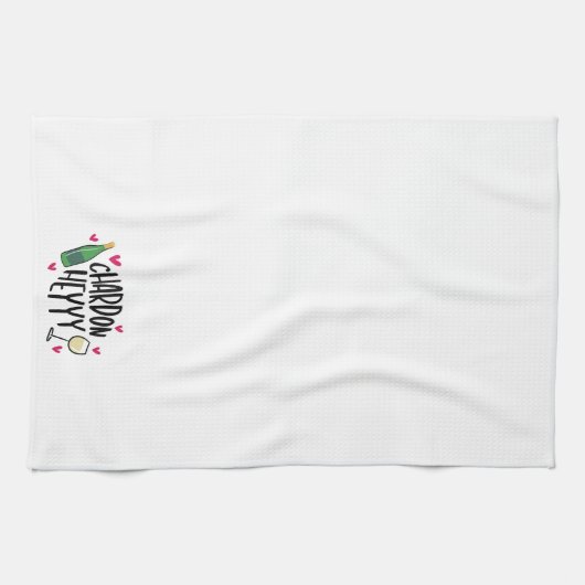 Grappige wijn Chardonnay Heyy Theedoek (Horizontaal)