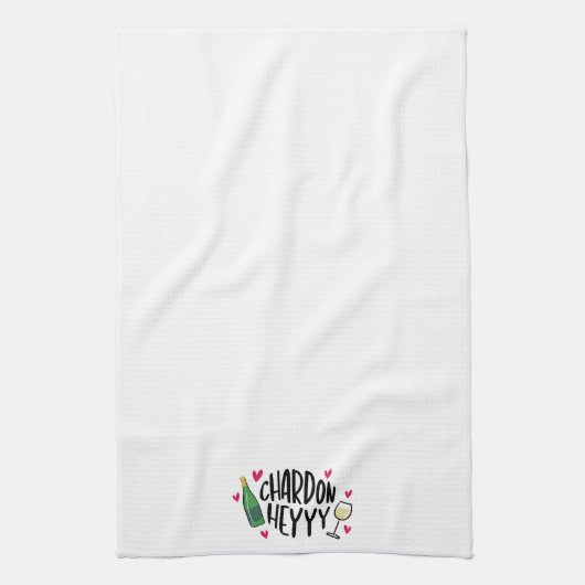 Grappige wijn Chardonnay Heyy Theedoek (Verticaal)