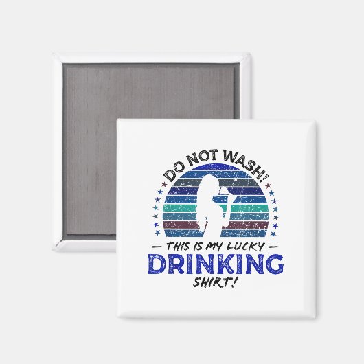 Grappige Wijn Drink Vrouw Winery Quote, Retro Scha Magneet (Voorkant / Achterkant)