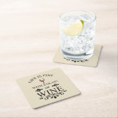 Grappige wijn drinker citaat kartonnen onderzetters (Insitu)