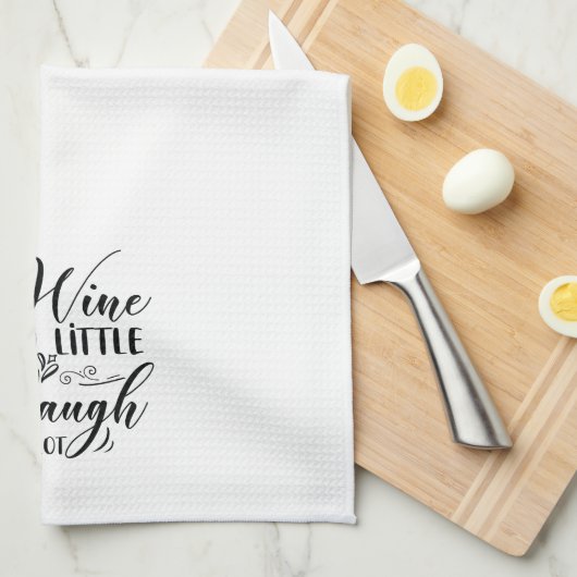 Grappige wijn een beetje lachen veel theedoek (Quarter Fold)