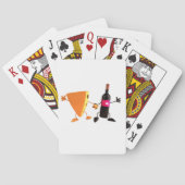Grappige wijn- en kaasfeestje pokerkaarten (Achterkant)