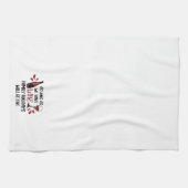 Grappige wijn familie Feestdagen zal prima zijn Theedoek (Horizontaal)