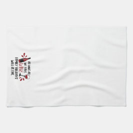 Grappige wijn familie Feestdagen zal prima zijn Theedoek