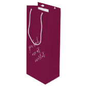 Grappige wijn grap Bourgogne wijn cadeautas tas (Voorkant Gekanteld)