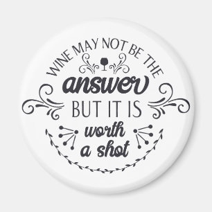 Grappige wijn is misschien niet de antwoordmagneet magneet