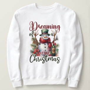 Grappige wijn Kerst droom woordkunst Trui