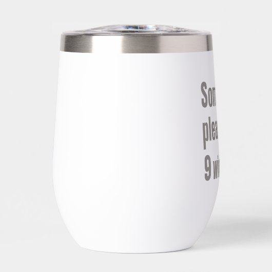 Grappige wijn noodsituatie offerte (Voorkant)