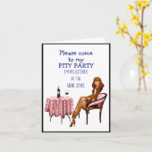 Grappige wijn over de heuvel breek verjaardag kaart (Gele Bloem)