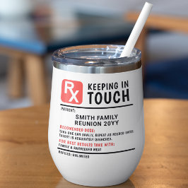 Grappige wijn recept familie reünie aangepaste tek