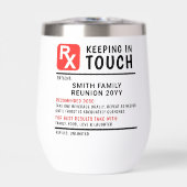 Grappige wijn recept familie reünie aangepaste tek (Voorkant)