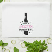 Grappige wijn riesling voor alles theedoek (Gevouwen)