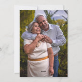 Grappige wijn valentijnsdag romantisch stel achter feestdagenkaart (Achterkant)